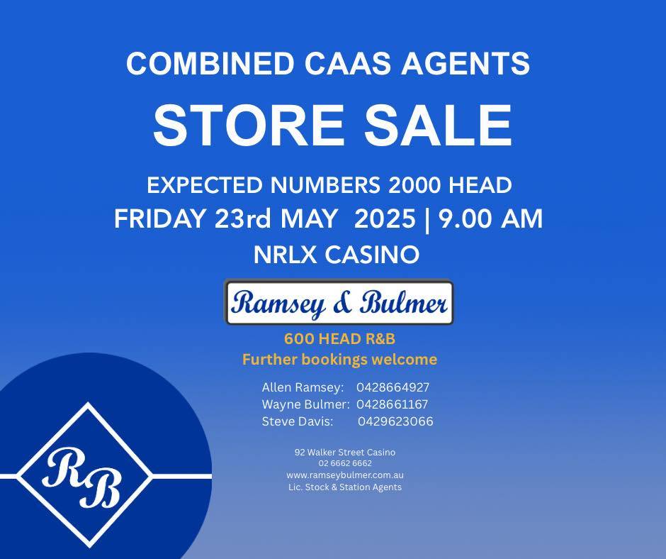 Northern Rivers Livestock Exchange (Casino) Combined Agents Store Sale.jpg
